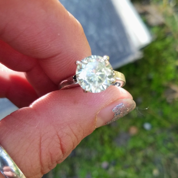 ☆Flash Sale 2 Hours☆ 3ct Moissanite Sterling Silver 925 Ring - Picture 4 of 4